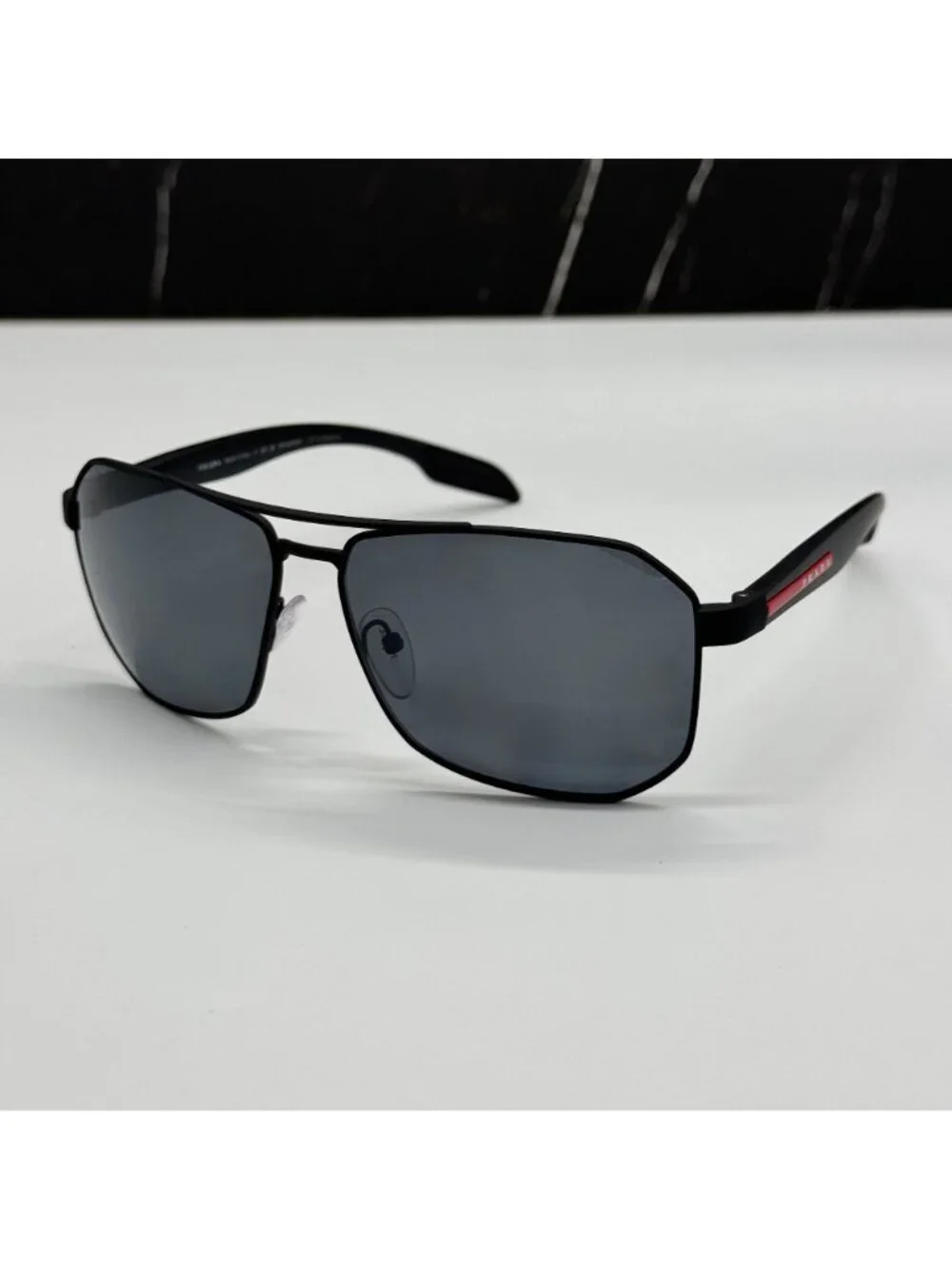 Prada Linea Rossa PS51VS DG05Z1 Men Black Gray Sport Sunglasses Authentic NEW
